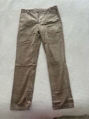H&M Men's Olive-Brown Corduroy Trousers